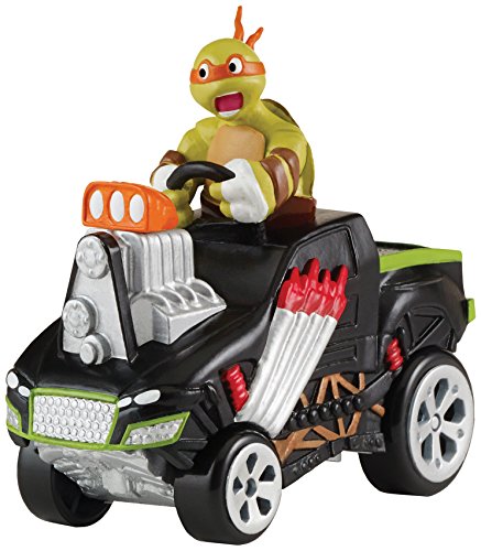 0091071108283 - TEENAGE MUTANT NINJA TURTLES T-MACHINES EXTREME MONSTER TRUCK WITH MICHELANGELO VEHICLE WITH SOUND