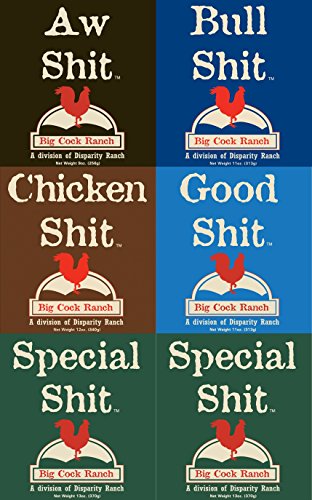 0091131188835 - SPECIAL SHIT SEASONING SAMPLER 9OZ -13OZ CONTAINER (PACK OF 6 WITH 1 EACH OF BULL, CHICKEN, GOOD, AW & 2 SPECIAL)