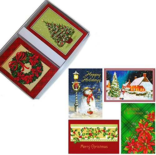 0091131648322 - 32 TRADITIONAL BOXED CHRISTMAS CARDS: ASSORTMENT OF NOSTALGIA THEMES (WITH ENVELOPES, ON RECYCLED PAPER, IN KEEPSAKE BOX)