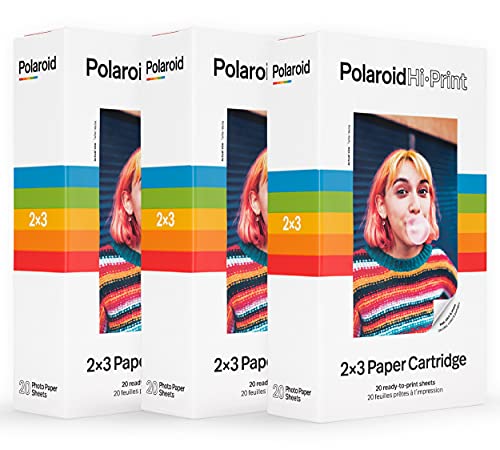 9120096772993 - POLAROID HI-PRINT PAPRT - TRIPLE PACK OF 2X3 PAPER CARTRIDGE (60 SHEETS)