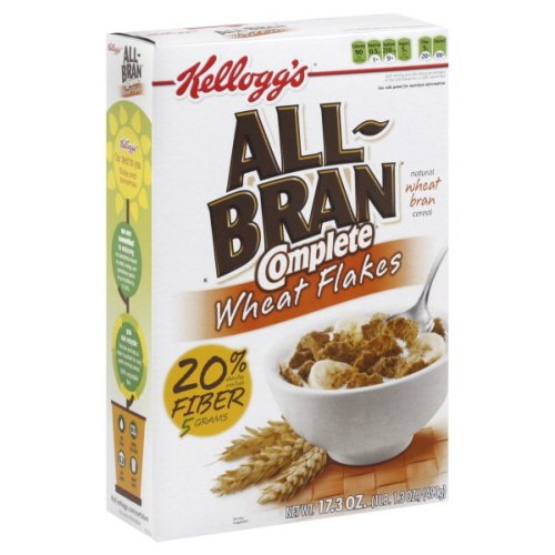 0091201002788 - KELLOGG'S ALL BRAN COMPLETE WHEAT FLAKES CEREAL, 17.3 OZ (PACK OF 4)