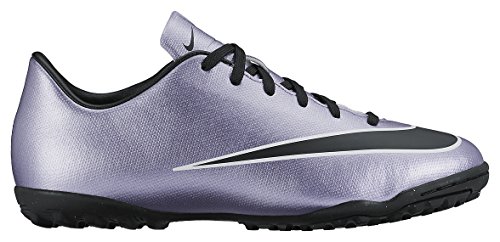 0091209948545 - NIKE KIDS JR MERCURIAL VICTORY V TF URBN LILAC/BLK/BRIGHT MNG/WHITE SOCCER CLEAT 2.5 KIDS US