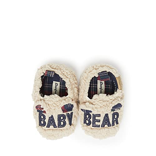 0091217406327 - DEARFOAMS BABY LIL BEAR SLIPPER, CREAM, 0 3 MONTHS UNISEX INFANT