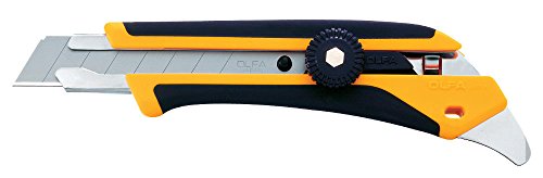 0091511200461 - OLFA L-5 X-DESIGN WHEEL LOCK FIBERGLASS RUBBER GRIP UTILITY SNAP KNIFE