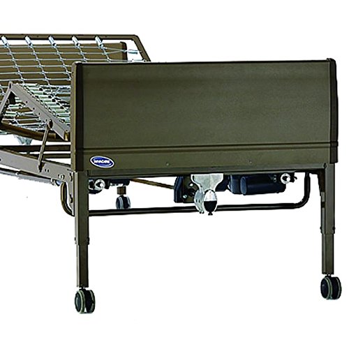 0091536472829 - INVACARE HOMECARE FULL ELECTRIC HOSPITAL BED - FULL ELECTRIC BED WITH INNERSPRING MATTRESS AND FULL RAILS