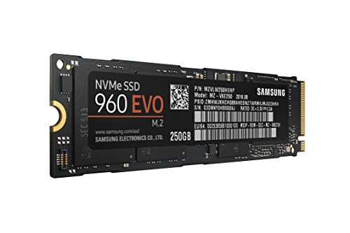 9154403843335 - SAMSUNG 960 EVO SERIES - 250GB PCIE NVME - M.2 INTERNAL SSD (MZ-V6E250BW)