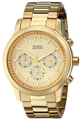 0091661381027 - GUESS MEN'S U15061G2 DEFINING STYLE GOLD-TONE CHRONOGRAPH WATCH