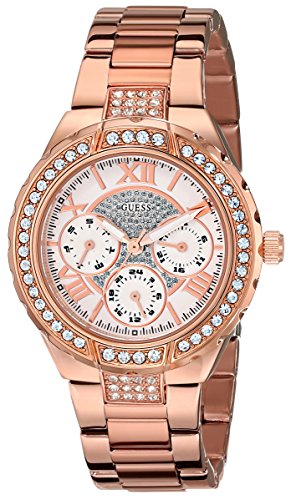 0091661423055 - GUESS WOMEN'S U0111L3 SPARKLING HI-ENERGY MID-SIZE ROSE GOLD-TONE WATCH