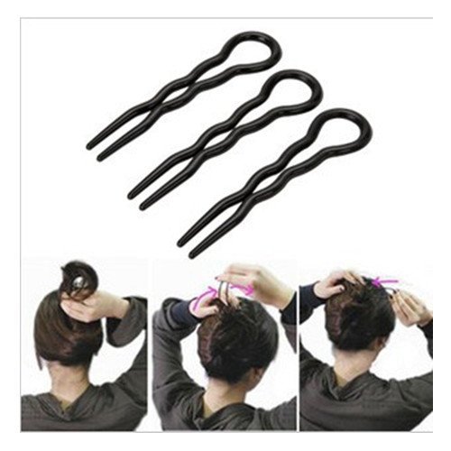 0091962605303 - ZXUY OFFICE LADY STYLE MAGIC SIMPLE FAST SPIRAL HAIR BRAID TWIST STYLING TOOL CLIP PIN 3PC (STYLE 1)