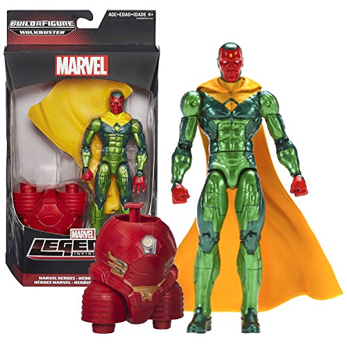 0092100786946 - HASBRO YEAR 2015 MARVEL LEGENDS INFINITE SERIES BUILD A FIGURE HULKBUSTER SERIES 6-1/2 INCH TALL ACTION FIGURE - MARVEL HEROES VISION WITH REMOVABLE CAPE AND HULKBUSTER'S LOWER ABDOMEN