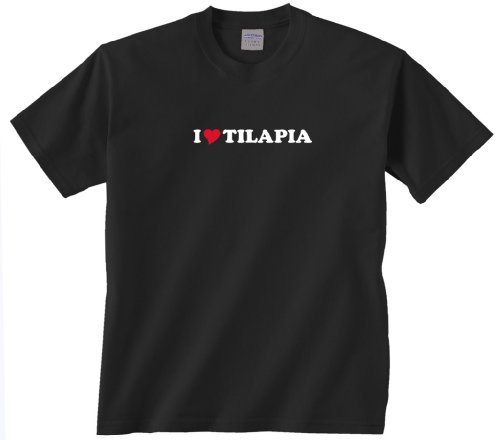 0092193322380 - GILDAN I LOVE TILAPIA T-SHIRT BLACK S
