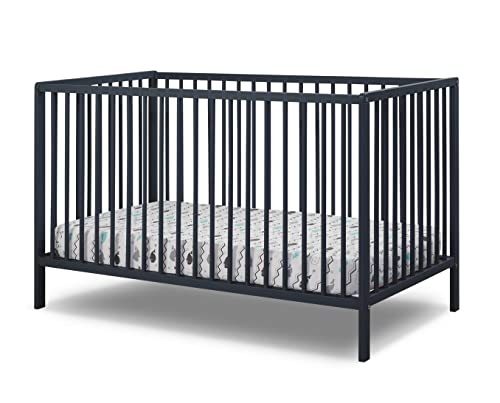 0092234015509 - SORELLE FURNITURE CLASSIC 3-IN-1 CONVERTIBLE CRIB, MADE OF SUSTAINABLE BEACHWOOD, NON-TOXIC FINISH, WOODEN BABY BED, TODDLER BED AND CHILD’S DAYBED, SIMPLISTIC NURSERY FURNITURE (MIDNIGHT)