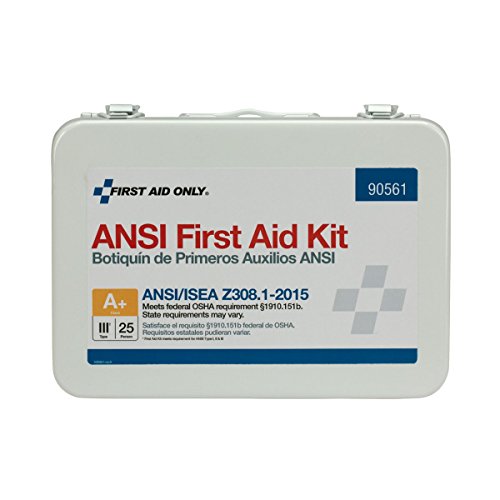 0092265905619 - FIRST AID ONLY 90561 25 PERSON BULK ANSI A+, FIRST AID KIT, METAL, WEATHERPROOF
