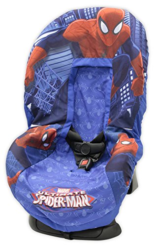 0092317114457 - MARVEL SPIDERMAN CAR SEAT COVER, BLUE/RED