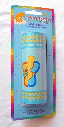 0092317862020 - CARE BEARS BABY SWEET DREAMS WALL BORDER 15 FEET FEATURING CARE BEARS AND STARS