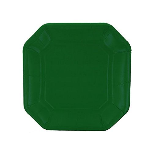 0092352400119 - BANQUET PLATE H HUNTER GREEN PLASTIC 8.0 CT 8 PLATES
