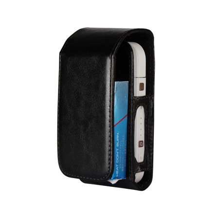0925845265684 - BLACK LEATHER POUCH BAG CASE BOX HOLDER STORAGE COMPATIBLE WITH IQOS ELECTRONIC CIGARETTE;POUCH BAG CASE HOLDER STORAGE COMPATIBLE WITH IQOS ELECTRONIC CIGARETTE