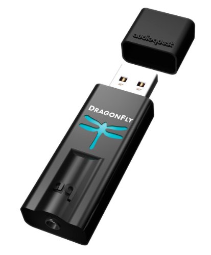 0092592076365 - AUDIOQUEST DRAGONFLY USB DIGITAL TO ANALOG CONVERTER (BLACK) VERSION 1.0 (DISCONTINUED BY MANUFACTURER)