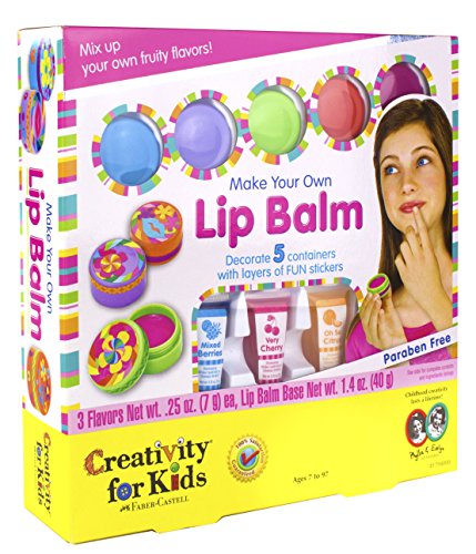0092633179406 - CREATIVITY FOR KIDS MAKE YOUR OWN LIP BALM KIT - MAKES 5 LIP BALMS - INCLUDES CUSTOMIZABLE CONTAINERS AND HANDY CARRYING CASE - AGES 7 AND UP