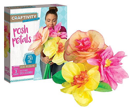 0092633305164 - CRAFTIVITY - POSH PETALS - COMPLETE CRAFT PROJECT KIT - LEARN POWER FLOWER CRAFTING TECHNIQUES AND MAKE YOUR OWN SUPER-SIZED BOUQUETS! - AGES 12+