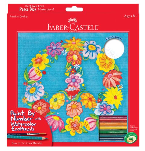 0092633703427 - FABER-CASTELL - PAINT BY NUMBER PEACE KIT - PREMIUM KIDS CRAFTS