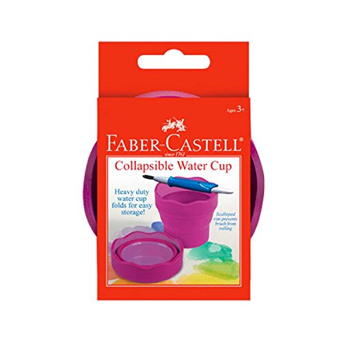 0092633703663 - FABER-CASTELL - CLIC & GO WATER CUP, PINK - PREMIUM ART SUPPLIES FOR KIDS