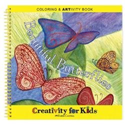 0092633900017 - COLORING AND ACTIVITY BOOKS LARGE BEAUTIFUL BUTTERFLIES