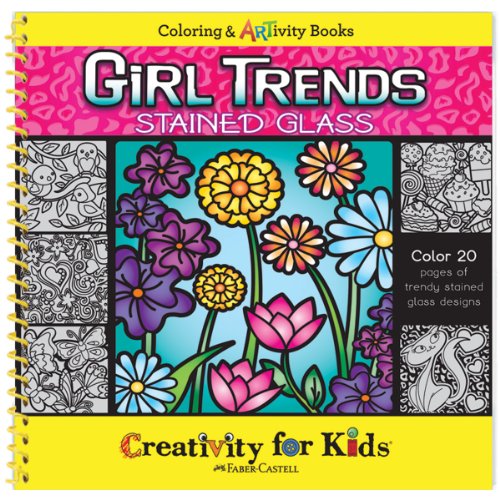 0092633900635 - FABER-CASTELL CREATIVITY FOR KIDS GIRL TRENDS STAINED GLASS ARTS & CRAFTS