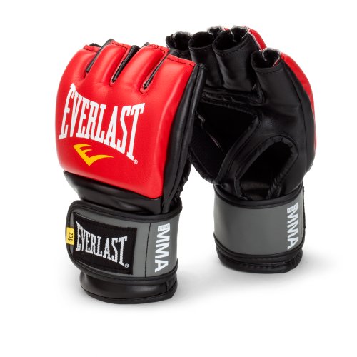 0009283546014 - EVERLAST PRO STYLE MMA GRAPPLING GLOVES, LARGE/XTRA LARGE, (RED)
