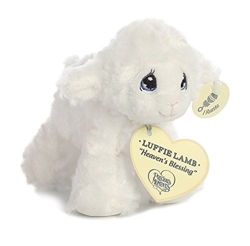 0092943157286 - PRECIOUS MOMENTS LUFFIE LAMB HEAVEN'S BLESSING RATTLE (WHITE)