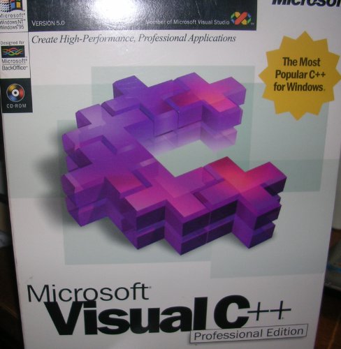 0093007598199 - MICROSOFT VISUAL C++ PROFESSIONAL EDITION VERSION 5.0 - MEMBER OF MICROSOFT VISUAL STUDIO