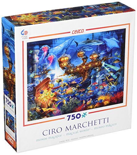 0093053863371 - 750 PC PUZZLE MAGICAL WORLD BY CIRO MARCHETTI 24 X 18 USED