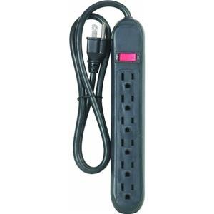 0009326509846 - 6-OUTLET SURGE PROTECTOR, 6-OUTLET SURGE STRIP WOODS 543241 009326509846