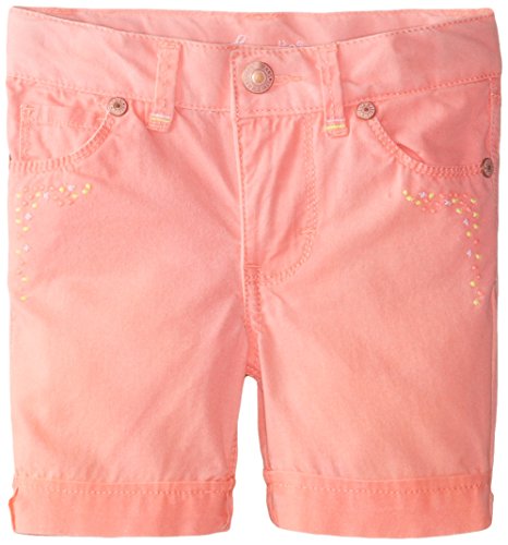 0009328780663 - LEVI'S BABY GIRLS' NAOMI BERMUDA WITH HIGH COIN POCKET, ELECTRIC CORAL, 18 MONTHS