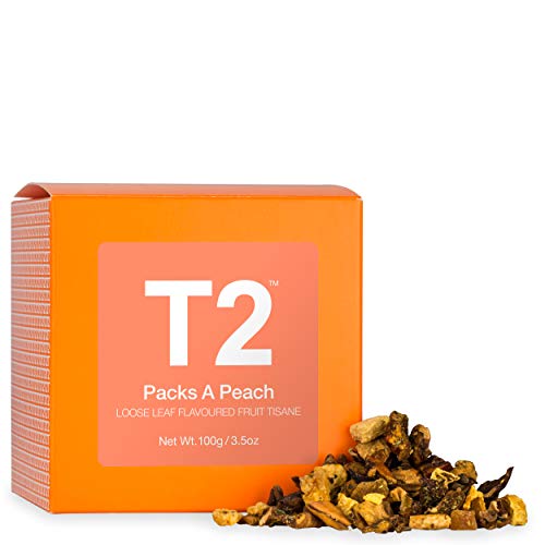9330462089161 - T2 TEA PACKS A PEACH LOOSE LEAF FRUIT TEA IN BOX, 3.5OZ SUCCULENT FRUITY PEACH TISANE , ENJOY HOT OR ICED