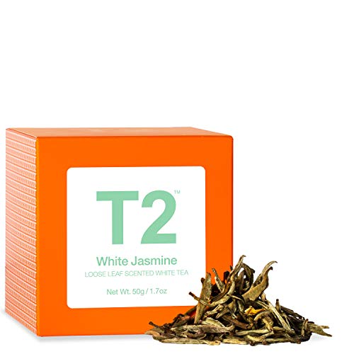 9330462145676 - T2 TEA WHITE JASMINE 1.7OZ LOOSE LEAF TEA - SILVER NEEDLES & SWEET JASMINE TEA - ENJOY HOT OR ICED