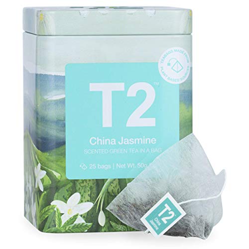 9330462188796 - T2 CHINA JASMINE GREEN TEA, BAG IN LIMITED EDITION TIN, 25COUNT