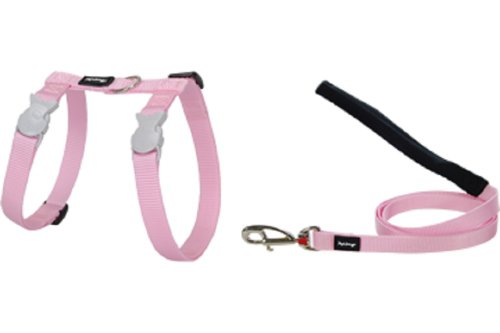 9330725022843 - RED DINGO CLASSIC CAT HARNESS AND LEAD COMBO, PINK