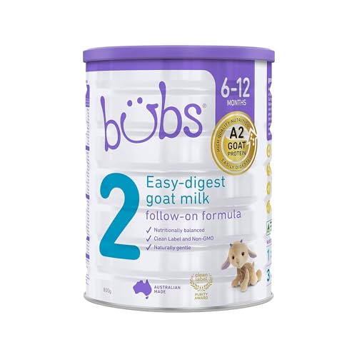 9338078005544 - BUBS GOAT MILK FOLLOW-ON FORMULA STAGE 2, BABIES 6-12 MONTHS, MADE WITH FRESH GOAT MILK, 28.2 OZ