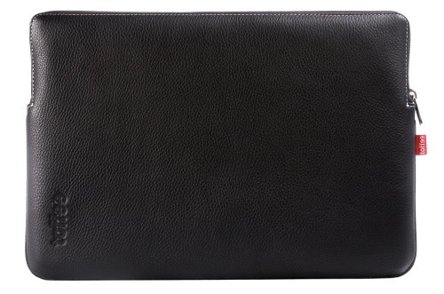 9341311000015 - TOFFEE LEATHER SLEEVE FOR MACBOOK AIR-PRO-RETINA UP TO 13.3 INCH AND SOME SIMILAR SIZED ULTRA-LAPTOP-NOTEBOOKS (BLACK)