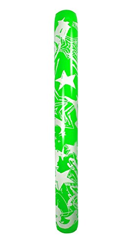 0093422166201 - 60 GREEN AND WHITE INFLATABLE GRAFFITI ART SWIMMING POOL NOODLE