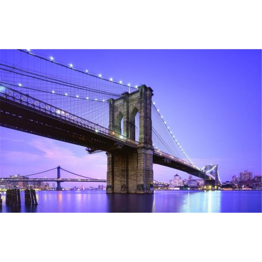 0009342237341 - GORDON 32021545 15.75 X 23.5 IN. LED LIGHTED FAMOUS NEW YORK CITY BROOKLYN BRIDGE CANVAS WALL