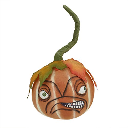 0093422705295 - 13 GATHERED TRADITIONS PUMPKIN PATCH ANGRY PUMPKIN DECORATIVE HALLOWEEN FIGURE
