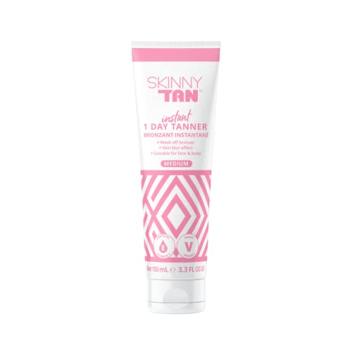 9346752004929 - SKINNY TAN INSTANT 1 DAY TANNER FACE & BODY - WASH OFF BRONZER100ML