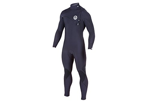 9348282449836 - RIP CURL MEN'S FLASH BOMB ZIP FREE ENTRY 3/2 WETSUIT, SMALL, BLACK