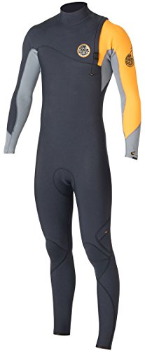 9348282450030 - RIP CURL MEN'S FLASH BOMB ZIP FREE ENTRY 3/2 WETSUIT, SMALL, SLATE