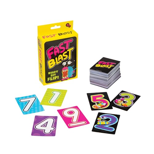 0093514241045 - FAST BLAST - CARD GAME FOR FAMILIES AND ADULTS FOR FAMILY GAME NIGHT - QUICK-PLAYING FLIP CARD GAME FOR 2 TO 6 PLAYERS, GAME FOR KIDS AGES 8 AND UP