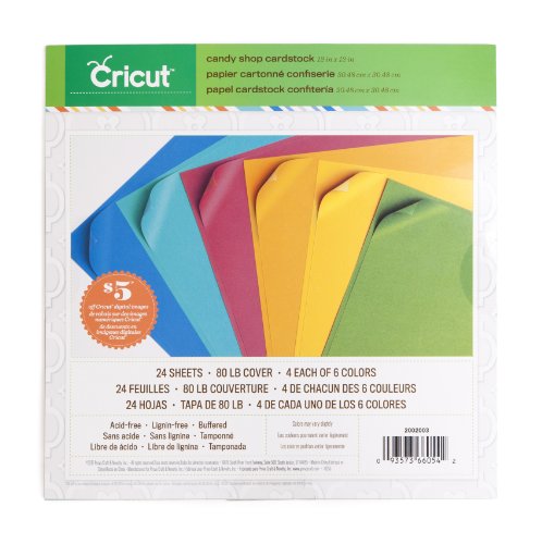0093573660542 - CRICUT TEXTURED CARDSTOCK, 12-INCH BY 12-INCH, CANDY SHOP