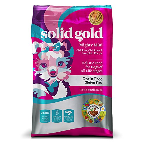 0093766151048 - SOLID GOLD MIGHTY MINI GRAIN AND GLUTEN FREE HOLISTIC DRY DOG FOOD, CHICKEN, CHICKPEAS & PUMPKIN, DOGS OF ALL LIFE STAGES & ACTIVITY LEVELS, TOY AND SMALL, 4LB BAG