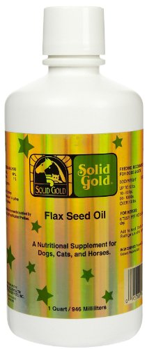 0093766743281 - SOLID GOLD COLD-PRESSED FLAX SEED OIL FOR DOGS & CATS, ALL AGES, ALL SIZES, 32 OZ BOTTLE (PACKAGING MAY VARY)